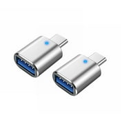 2 Pack USB C to USB 3.0 Adapter, Type C Male to USB Female Adapter OTG for MacBook Pro/Air and Other Type C Devices